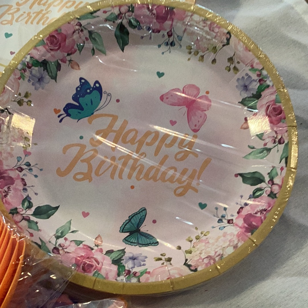 Butterfly Happy Birthday Party Pack