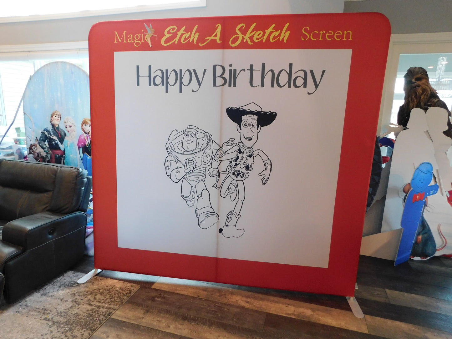 Etch A Sketch Backdrop Cover Rental