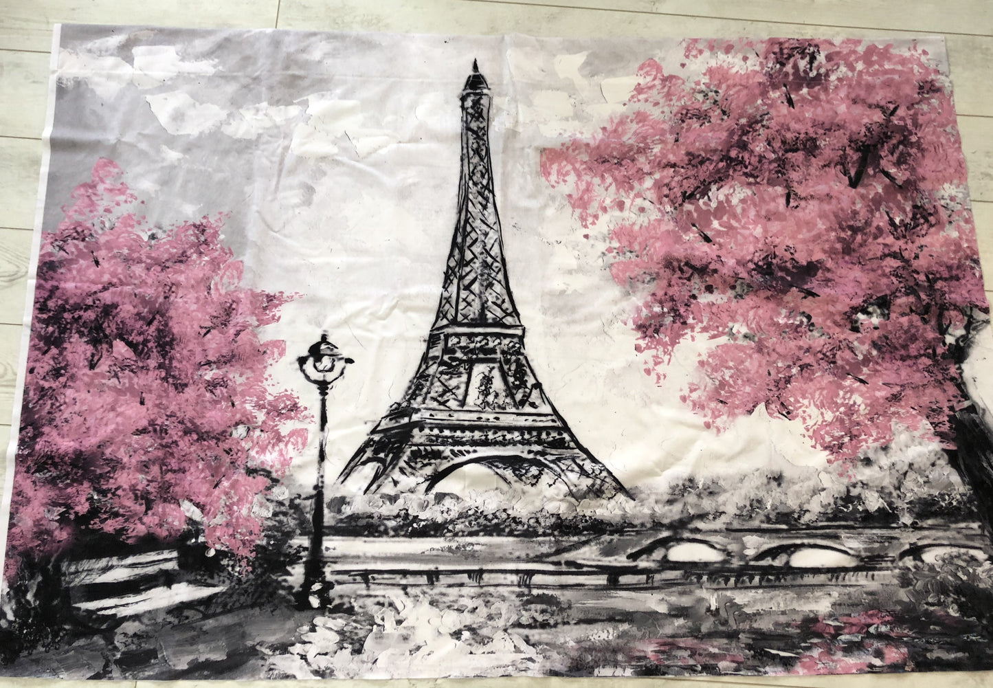 Eiffel Tower Backdrop Fabric