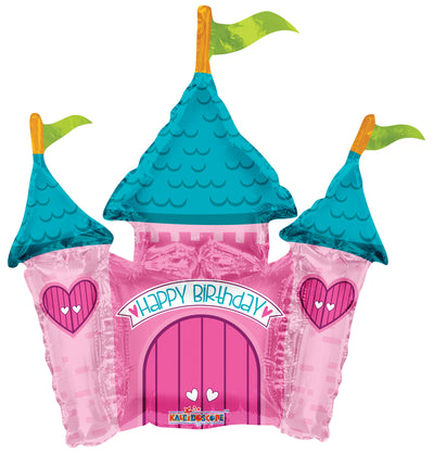 Happy Birthday Princess Castle Balloon