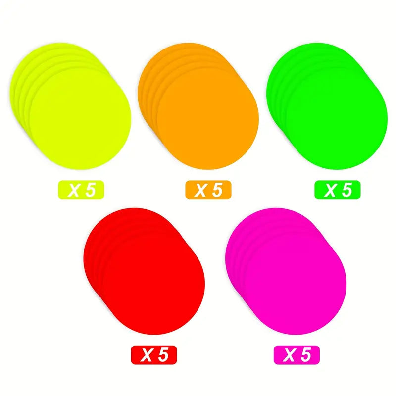 Neon Paper Circles