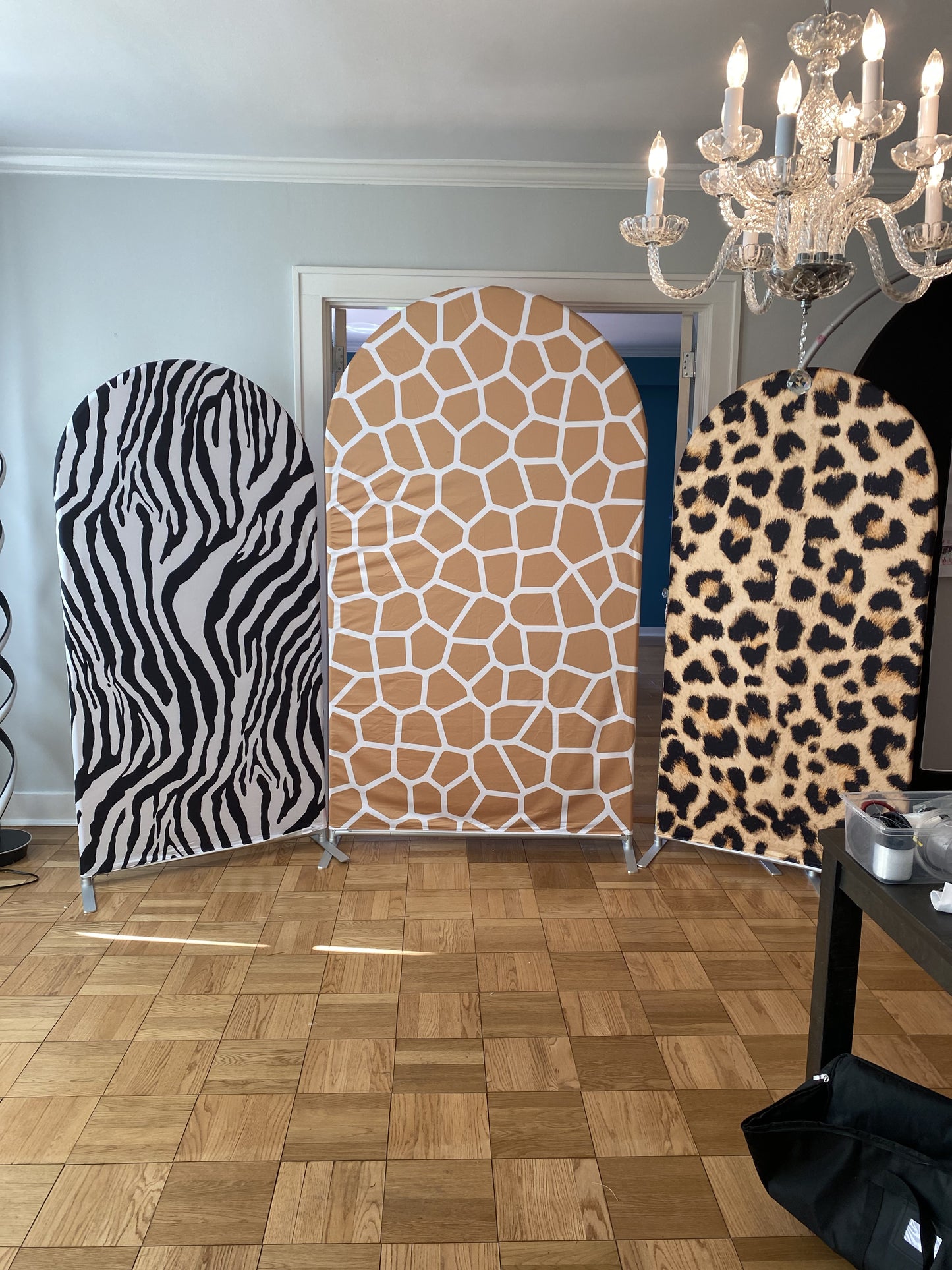 Animal Print Fabric Backdrop Covers