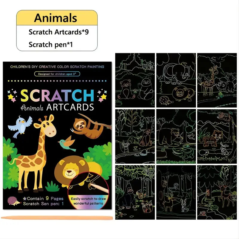 Scratch Art Cards for Kids