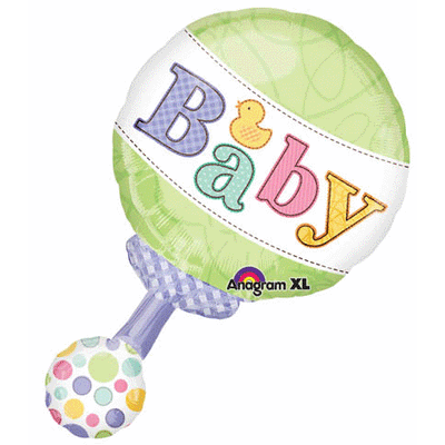 Baby Rattle Shaped Balloon