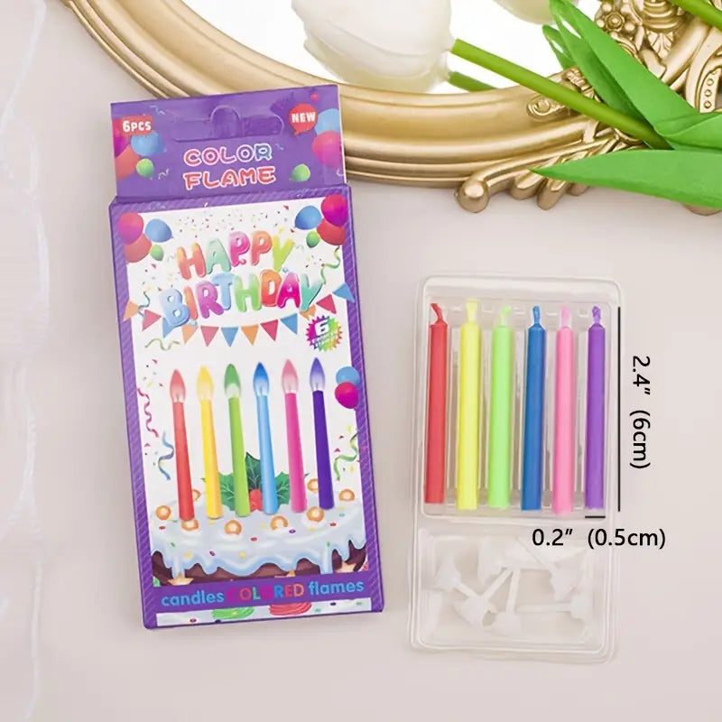 Birthday Color Flame Candles