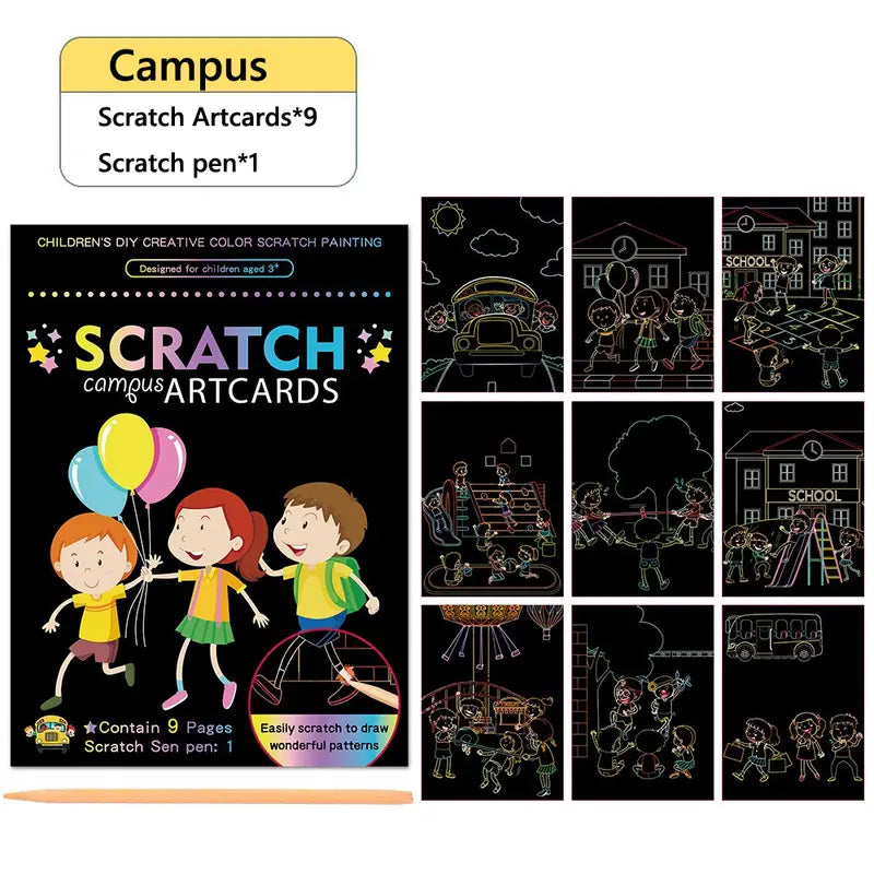 Scratch Art Cards for Kids