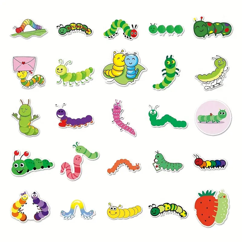 Caterpillar Stickers