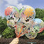 Daisy Latex balloons with confetti