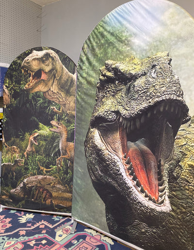 Dinosaur Fabric Arch Backdrop Covers-Rental