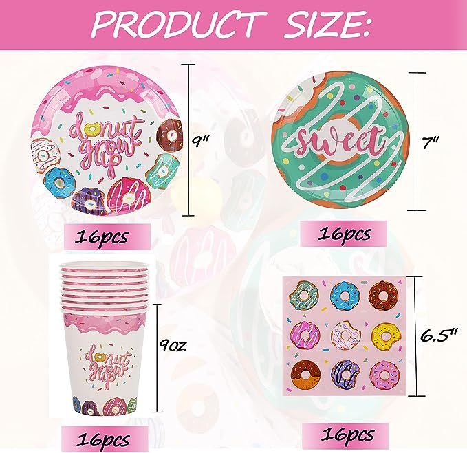 Donut Grow Up Party Set