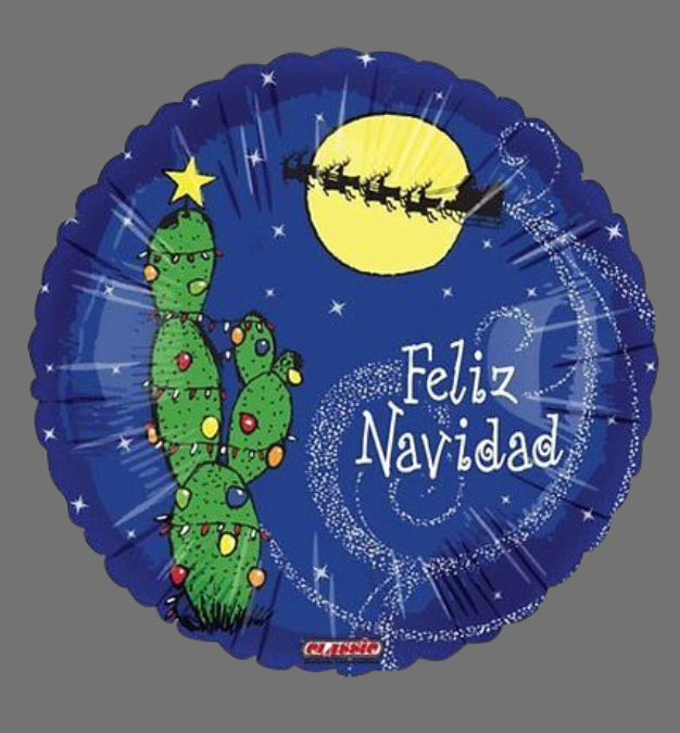 'Feliz Navidad' Cactus Balloon