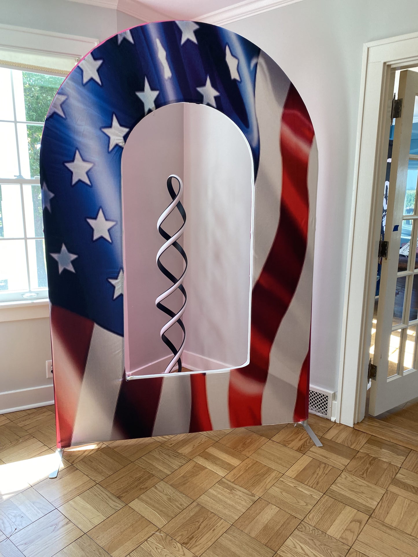 Flag Open Arch Backdrop Cover-Rental