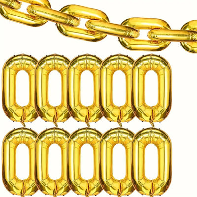 Gold Link Balloons-10 count