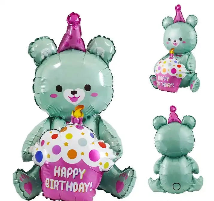 Bear with Cupcake Balloon