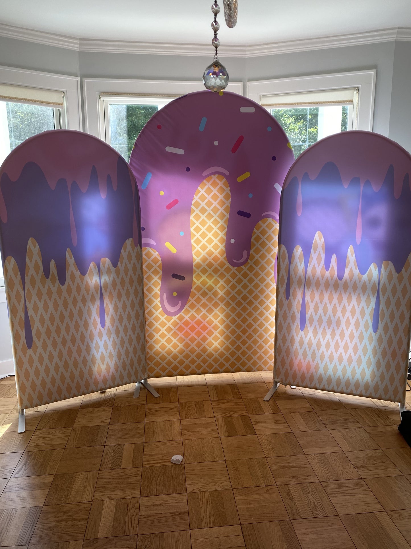 Ice Cream Arch Backdrop Covers-Rental