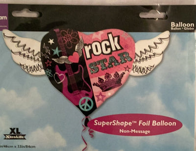 Rock Star Heart Balloon