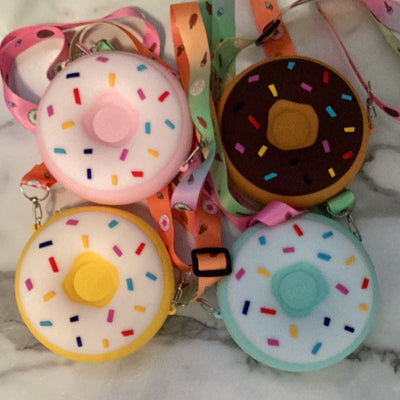 Girls Donut Zipper Coin Purse