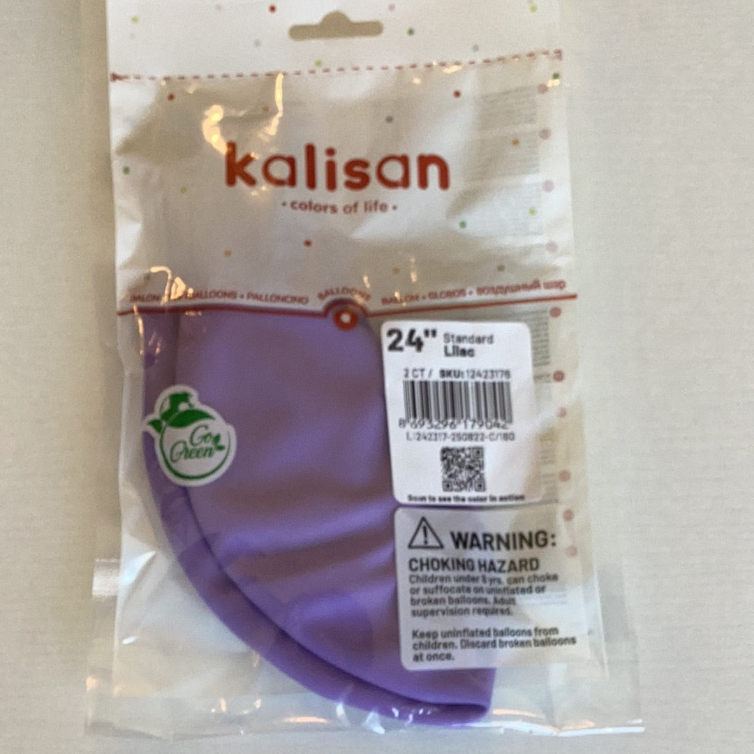 Kalisan Standard Lilac Latex Balloons