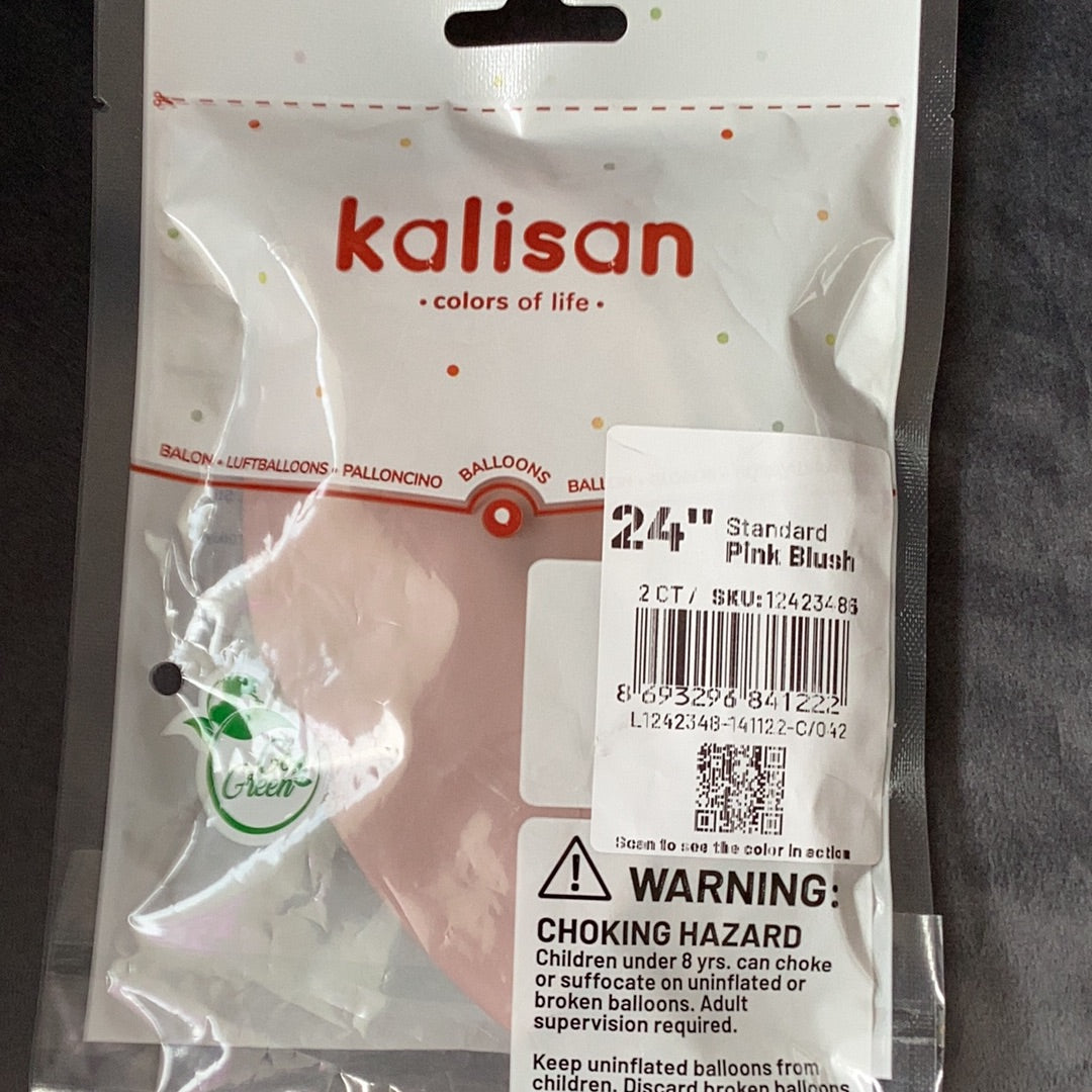 Kalisan Standard Pink Blush Latex Balloons