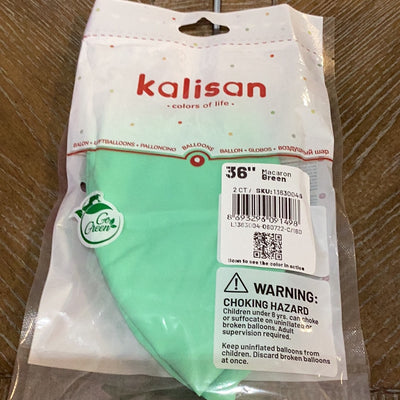 Kalisan Macaron Green Latex Balloons