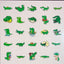 50pc Crocodile Stickers