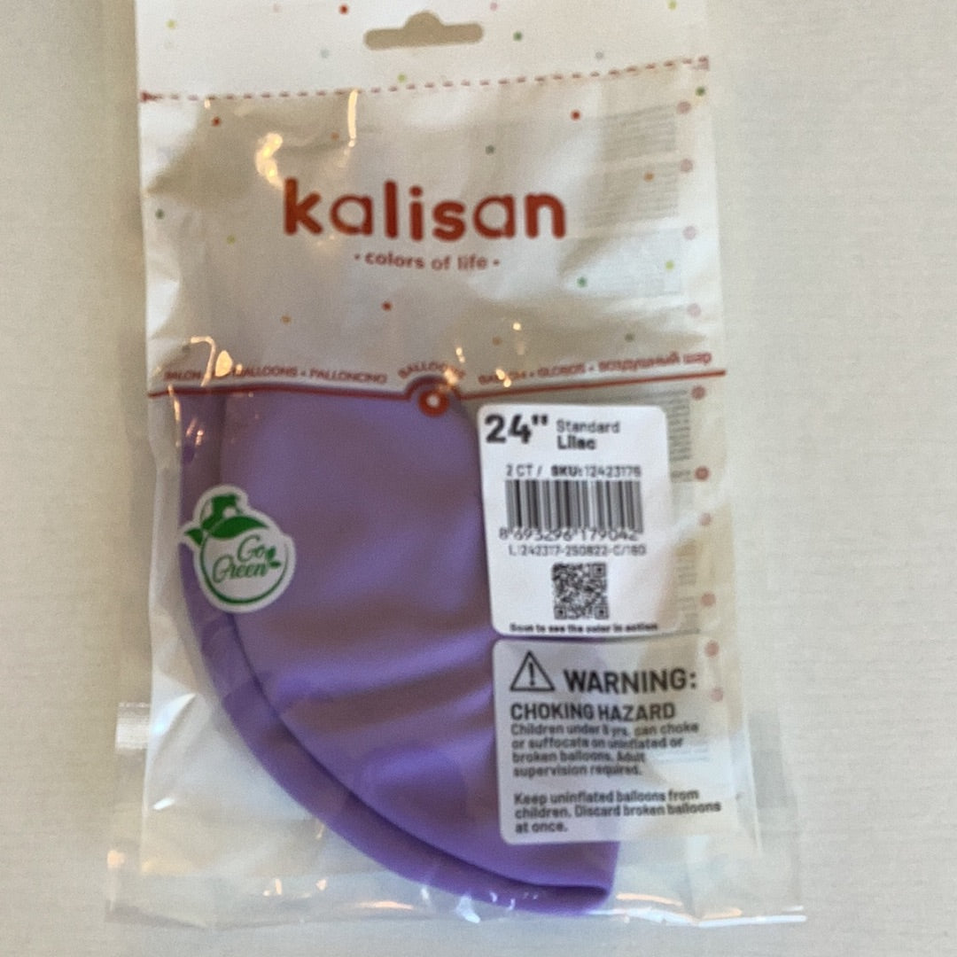 Kalisan Standard Lilac Latex Balloons