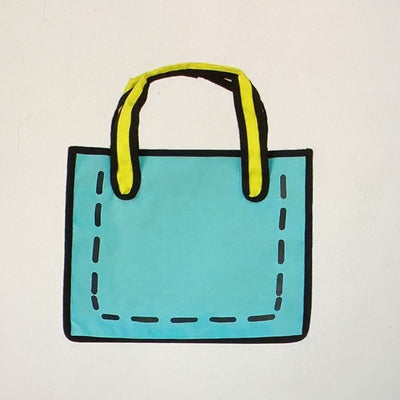 Cartoon Style Shoulder Bag W/ zipper