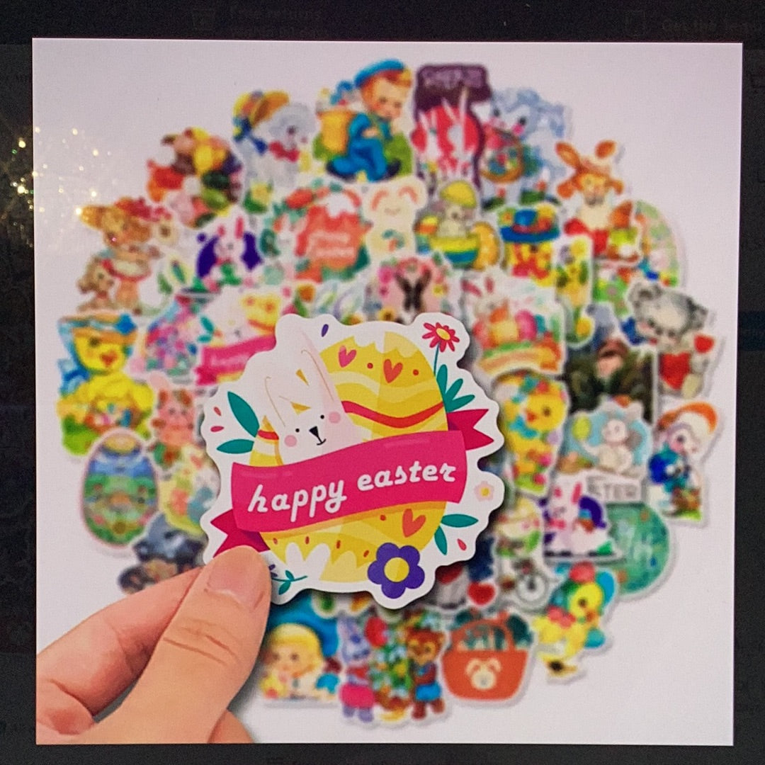 50pc Easter Stickers