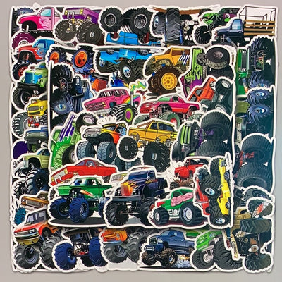 50 pc monster truck stickers