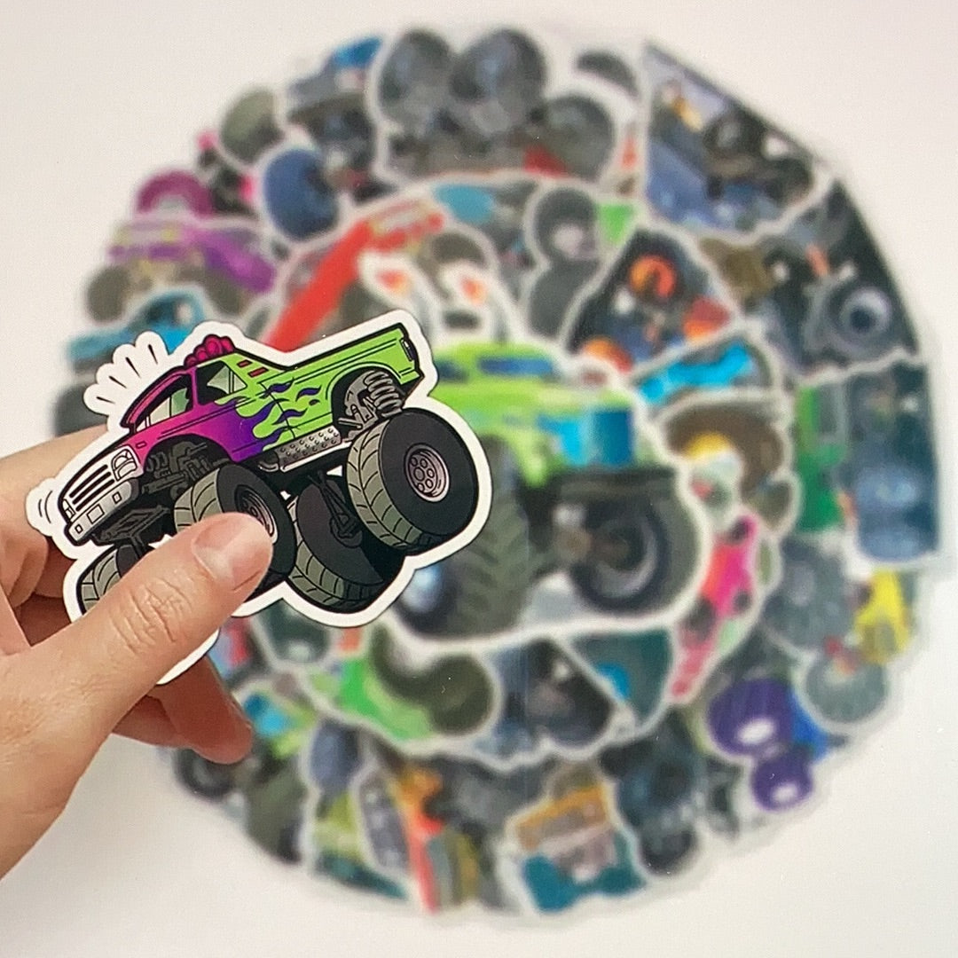 50 pc monster truck stickers