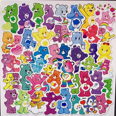 50 pc LoveBear Care Bear Stickers