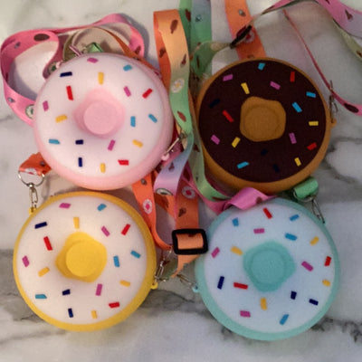 Girls Donut Zipper Coin Purse