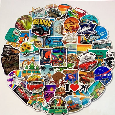 50 pc Travel Stickers