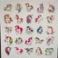 50pc unicorn stickers