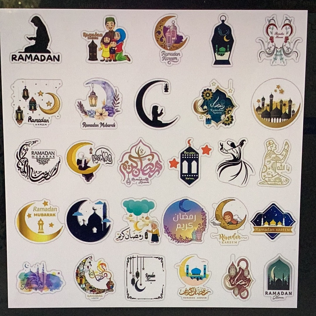 50pc EID Stickers