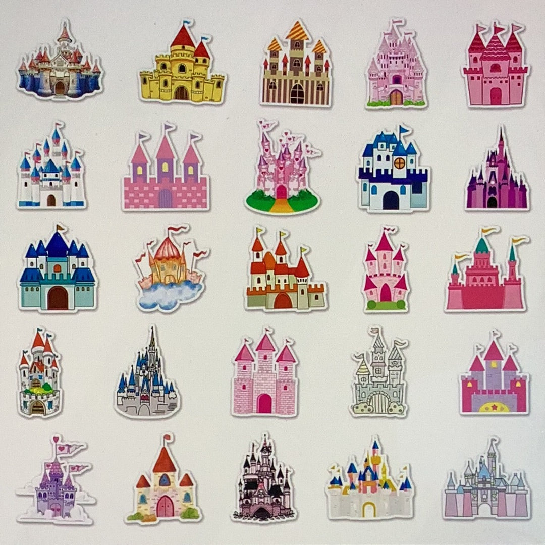 50pc Castle Stickers