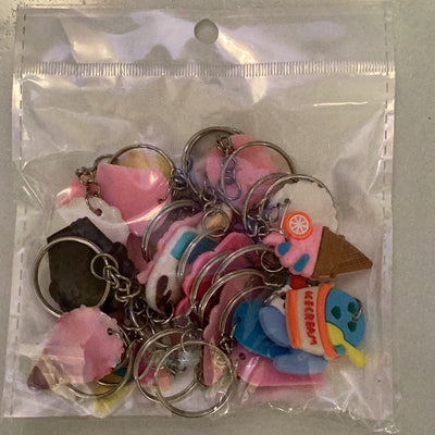 20 piece PVC Ice Cream keychains