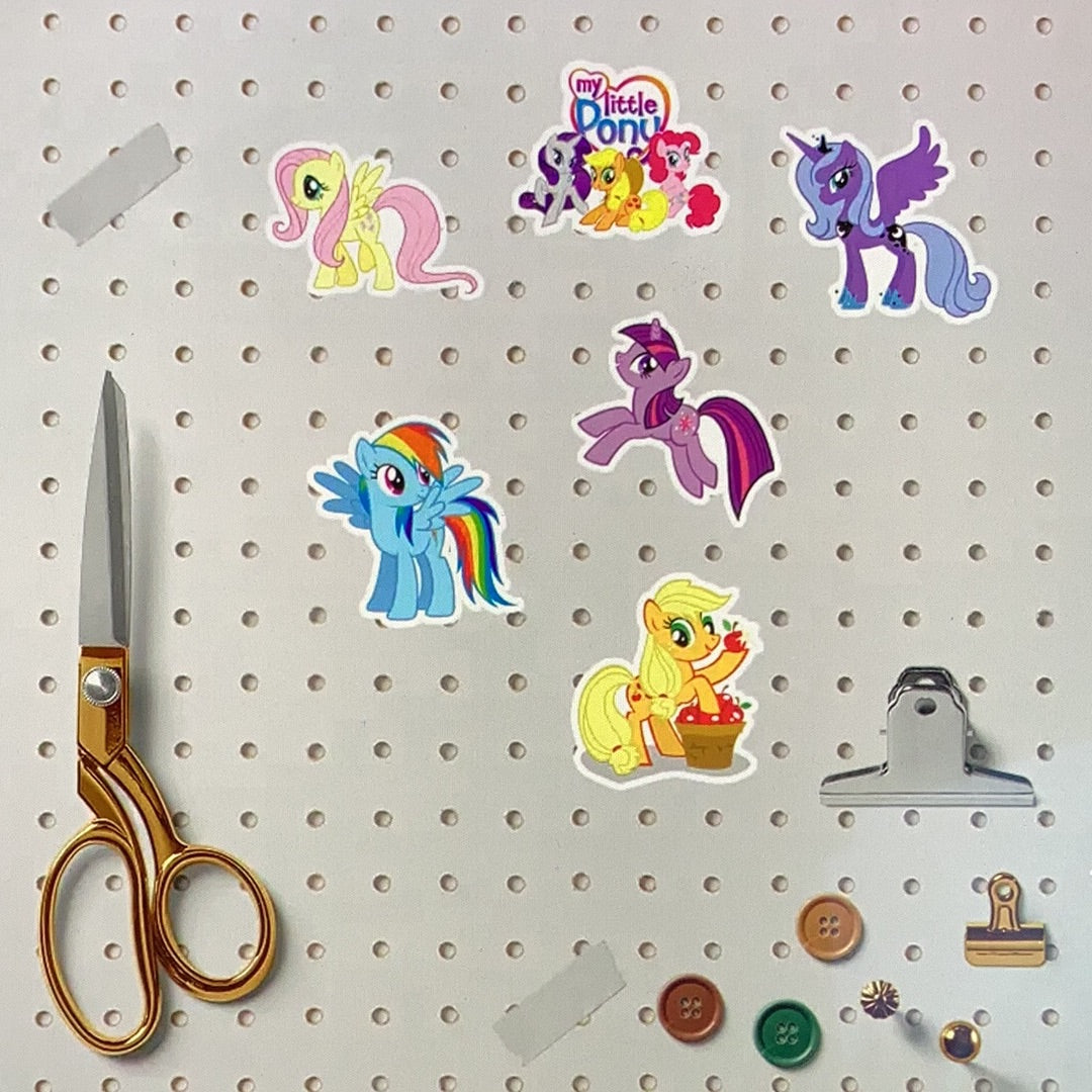 68 pc No Repeat Pony Stickers