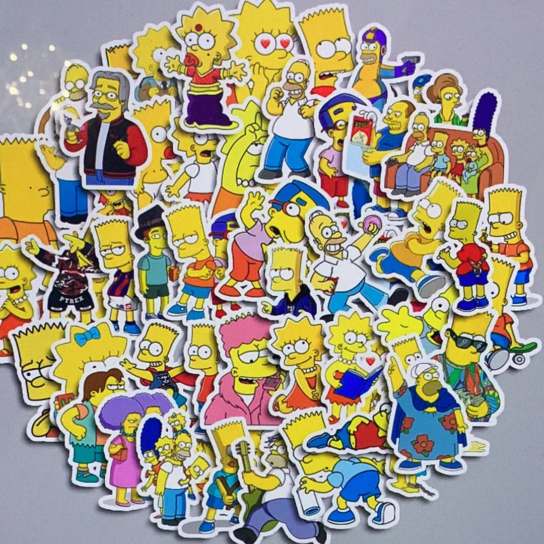 50 pc Simpson Stickers