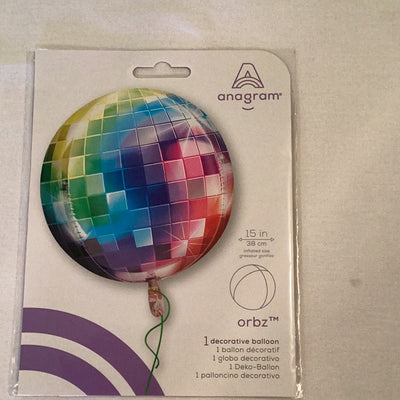 15" Colorful Orbz balloon