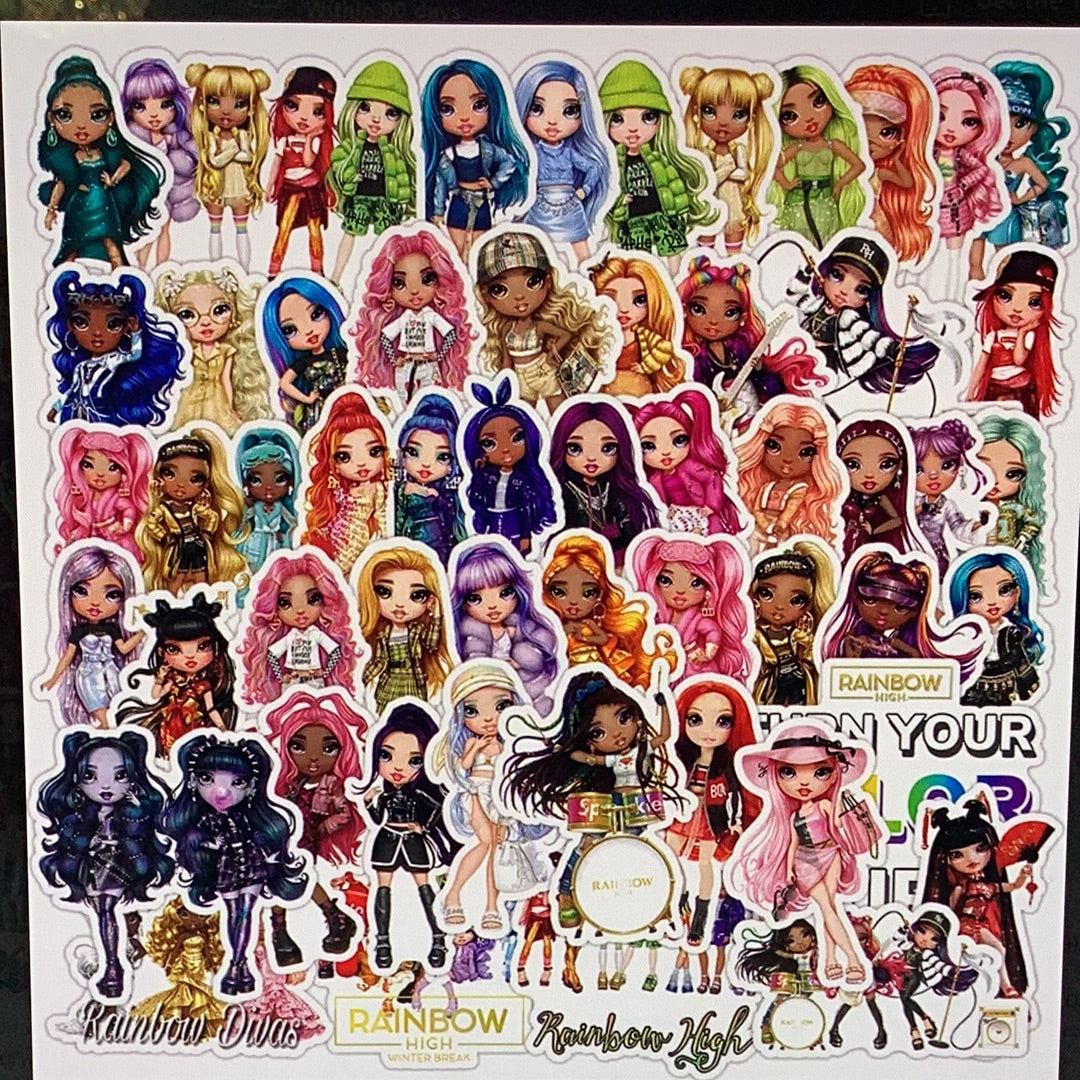 50pc Fashionista Stickers