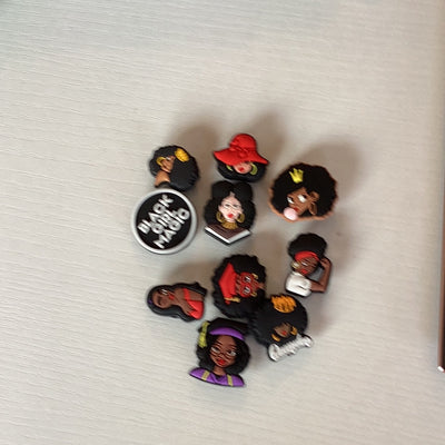 Black Girl Magic Shoe Charms