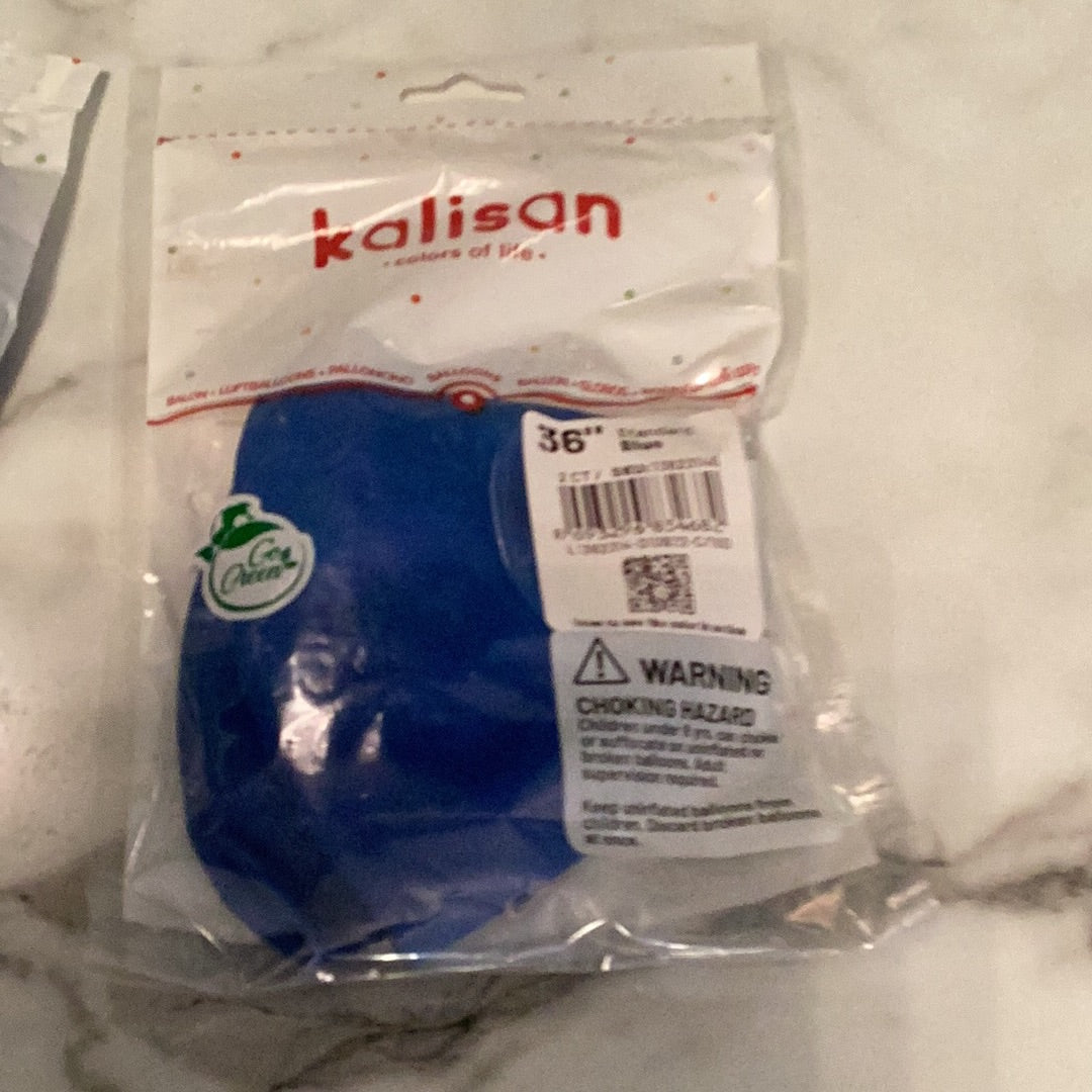 Kalisan Standard Blue Latex Balloons