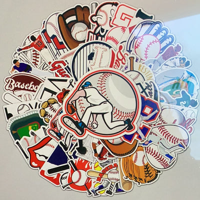 50 pc Baseball Stickers