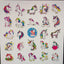 50pc unicorn stickers