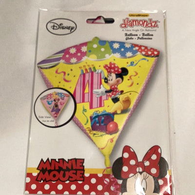 Minnie Mouse Diamonds Numeric Birthday