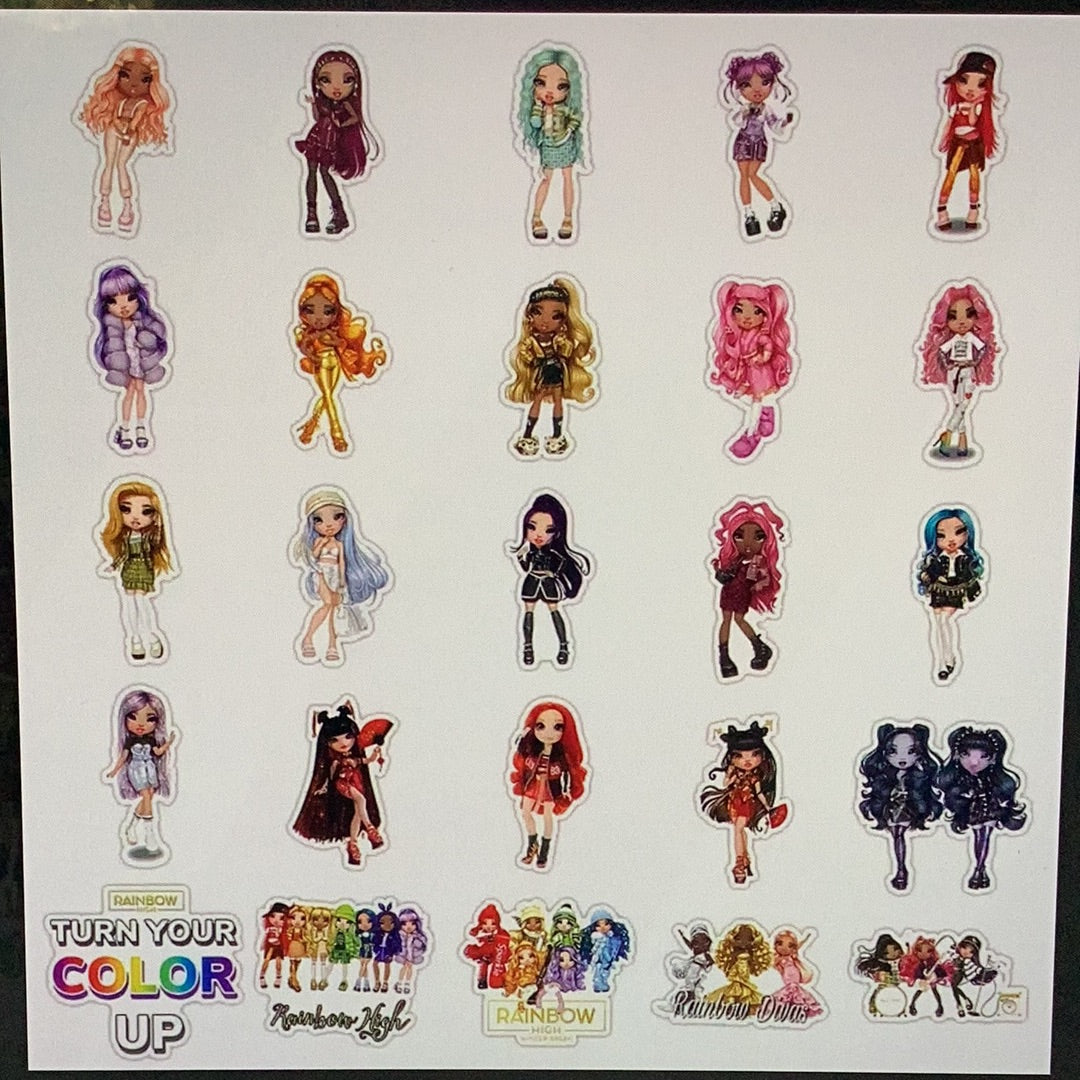 50pc Fashionista Stickers