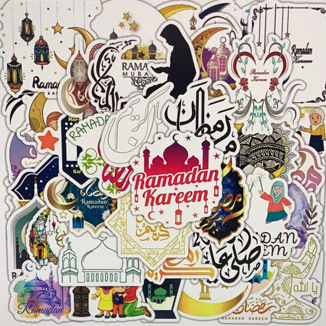 50pc EID Stickers