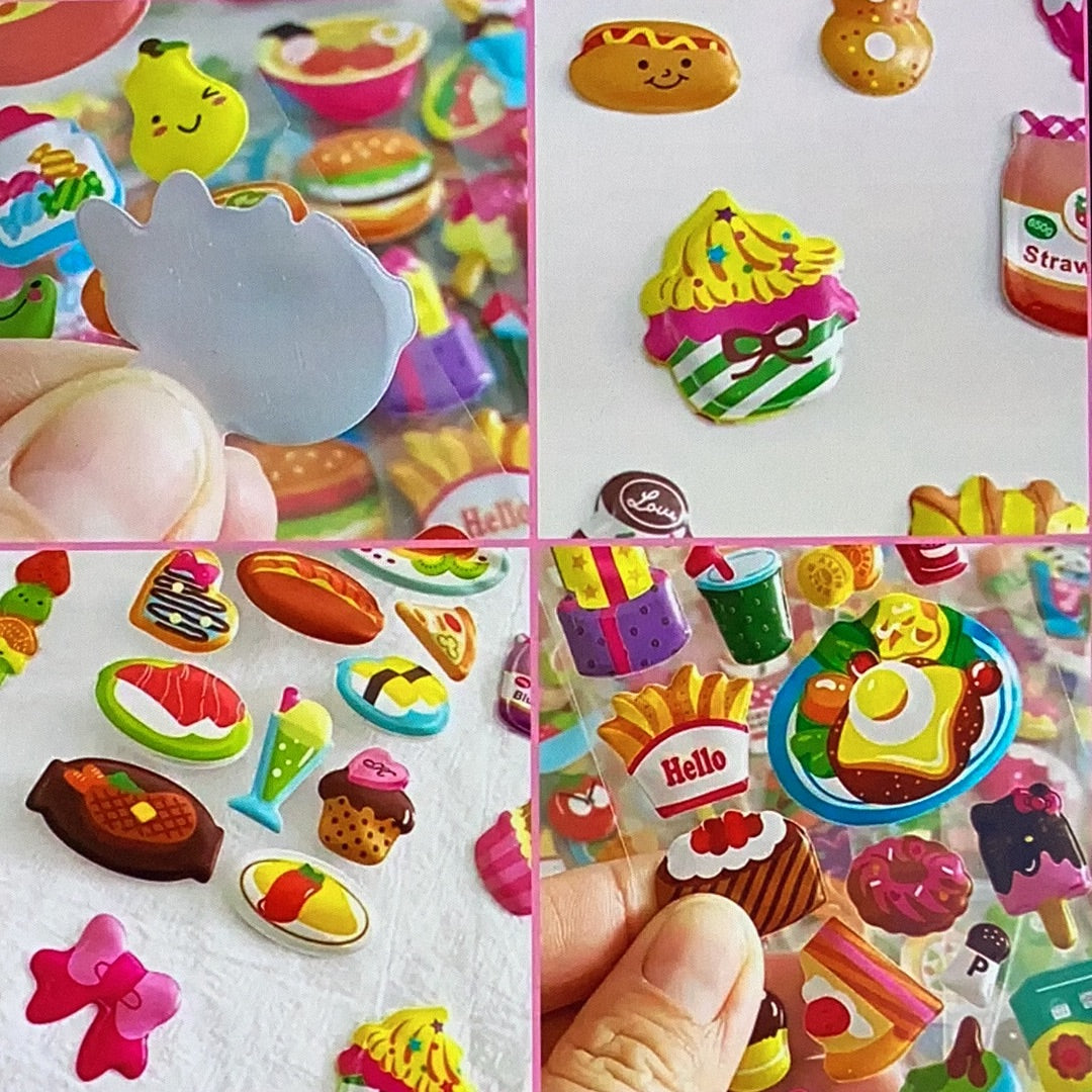 4, 1/4 sheet  food stickers