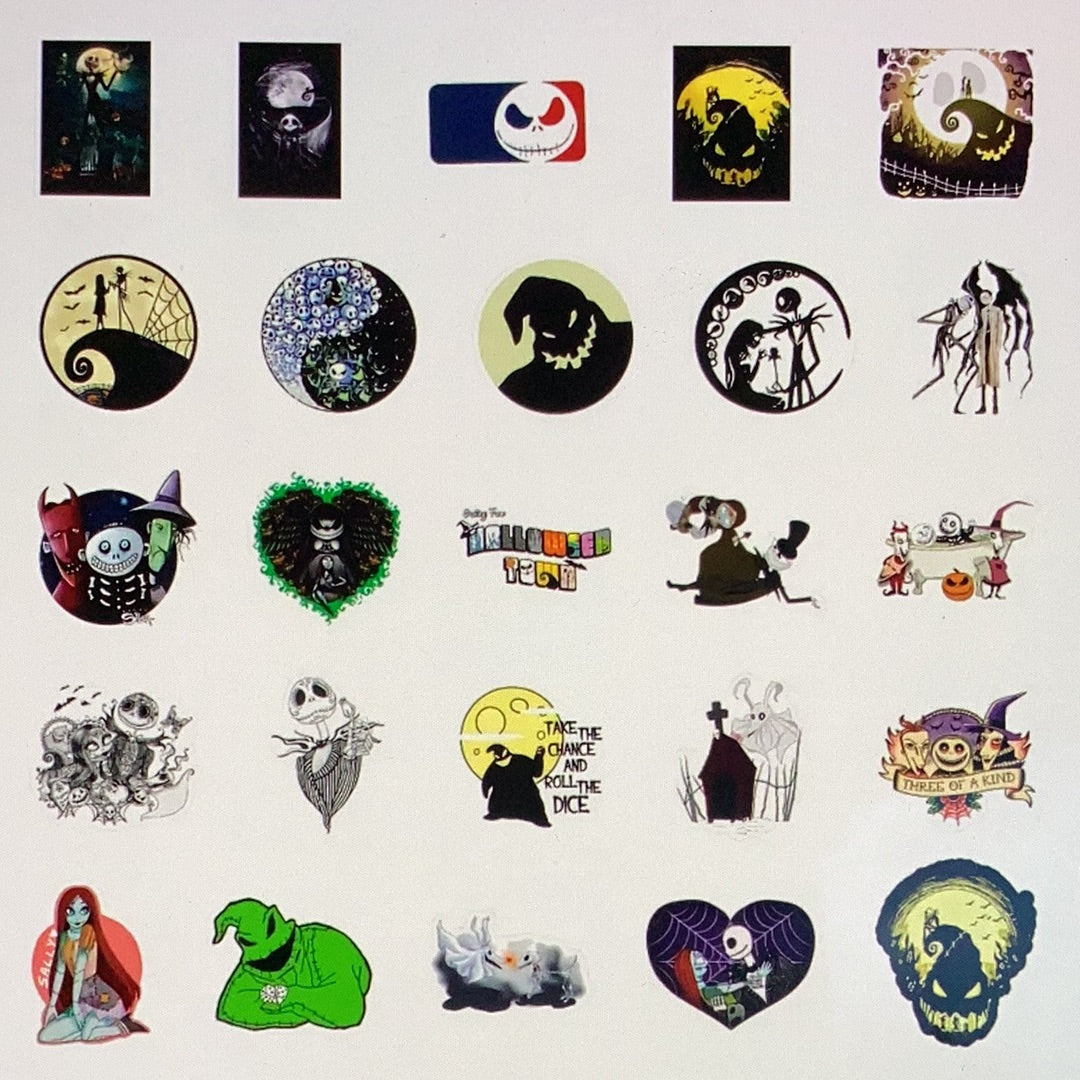 50pc Nightmare Before Christmas Stickers